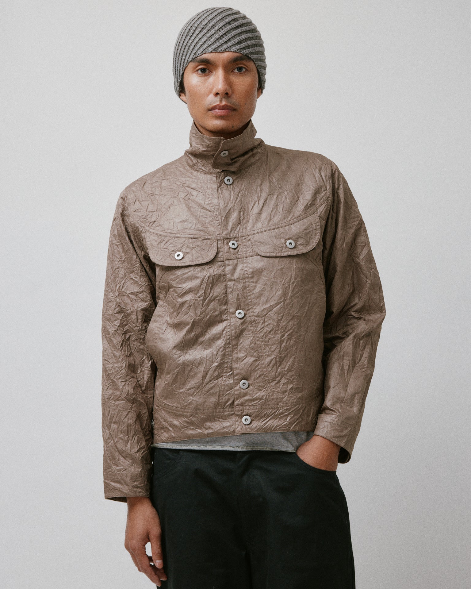 Wrinkle Welder Button Jacket Copper – Colin Meredith Studio
