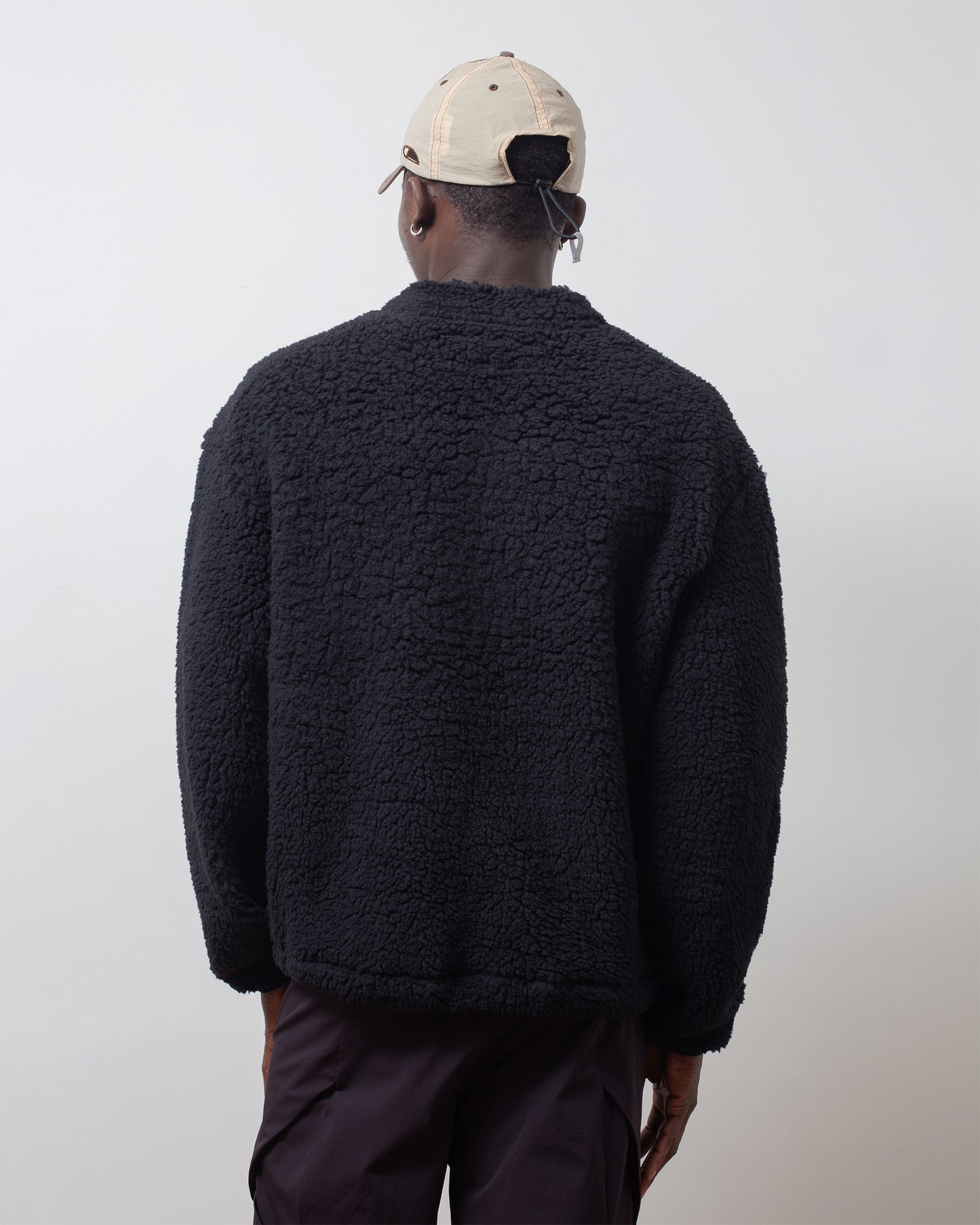 V-Smock Fleece Black