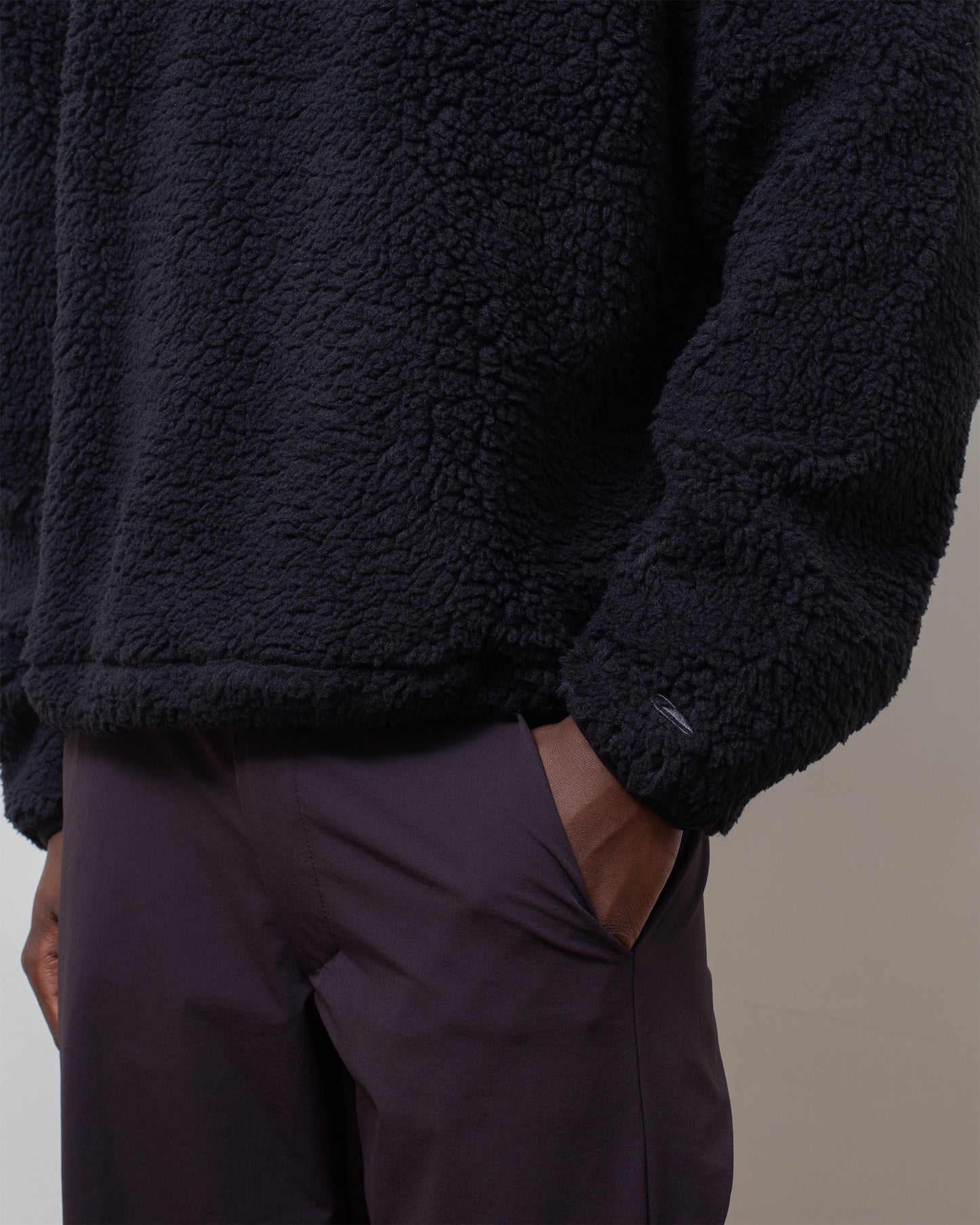 V-Smock Fleece Black