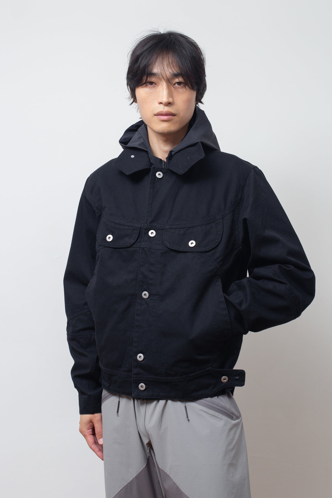 Welder Button Jacket Black