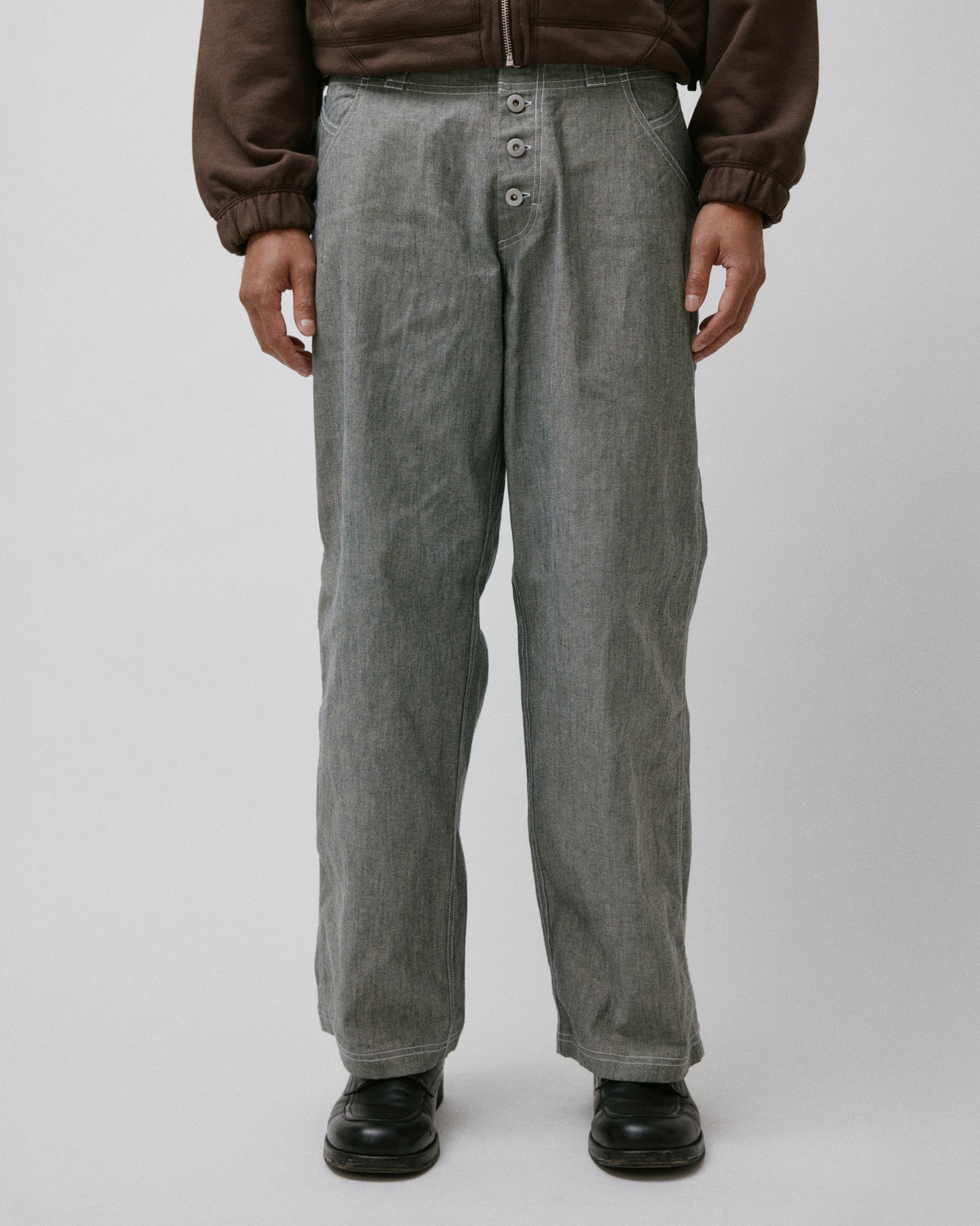 Coin Loop Pant Linen Denim