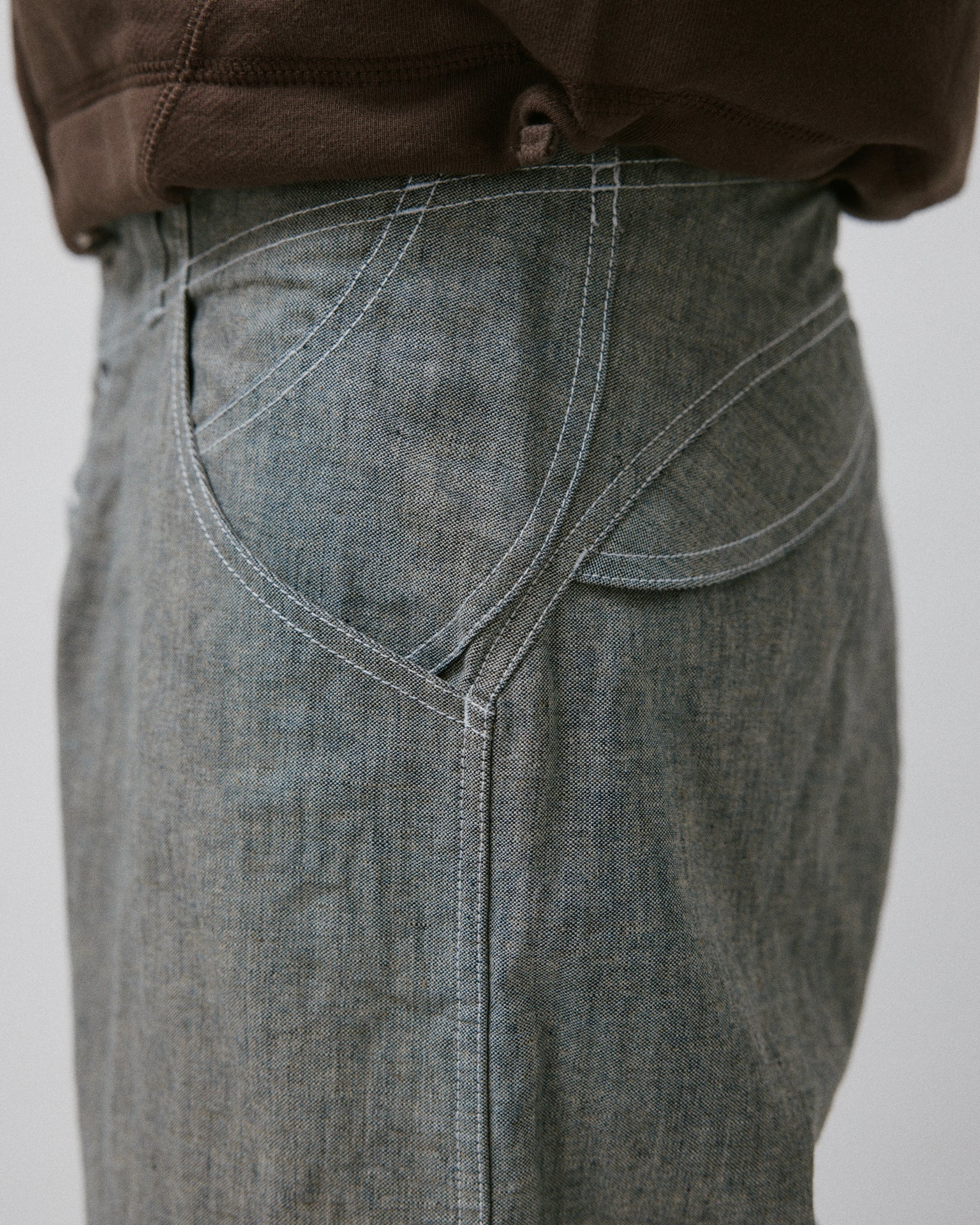 Coin Loop Pant Linen Denim