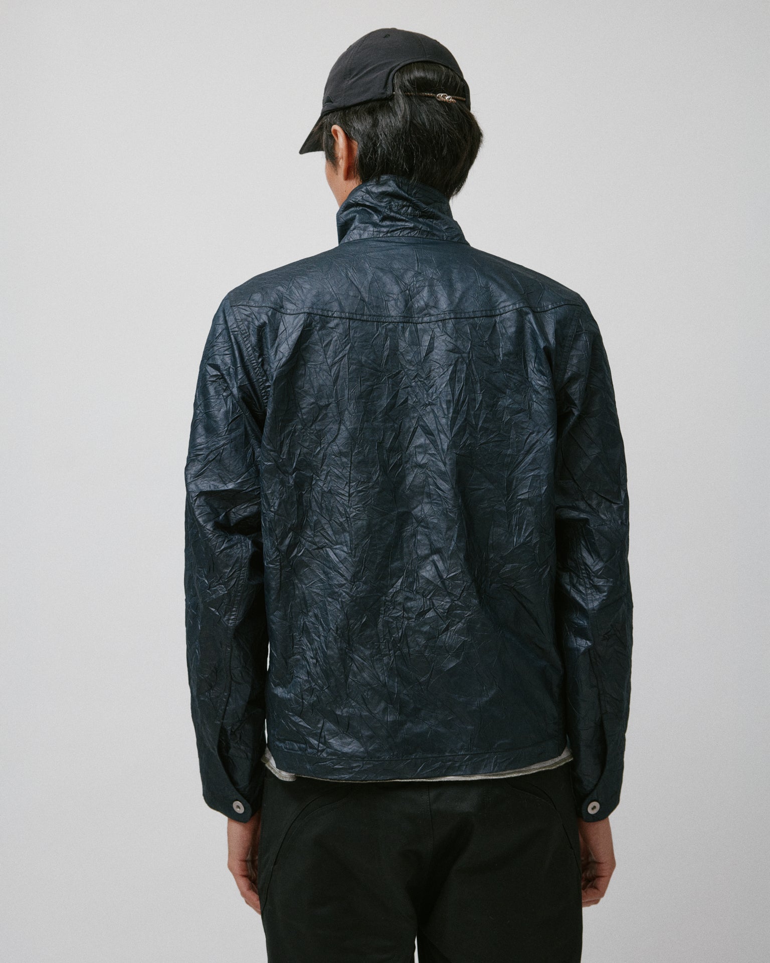 Wrinkle Welder Button Jacket Black