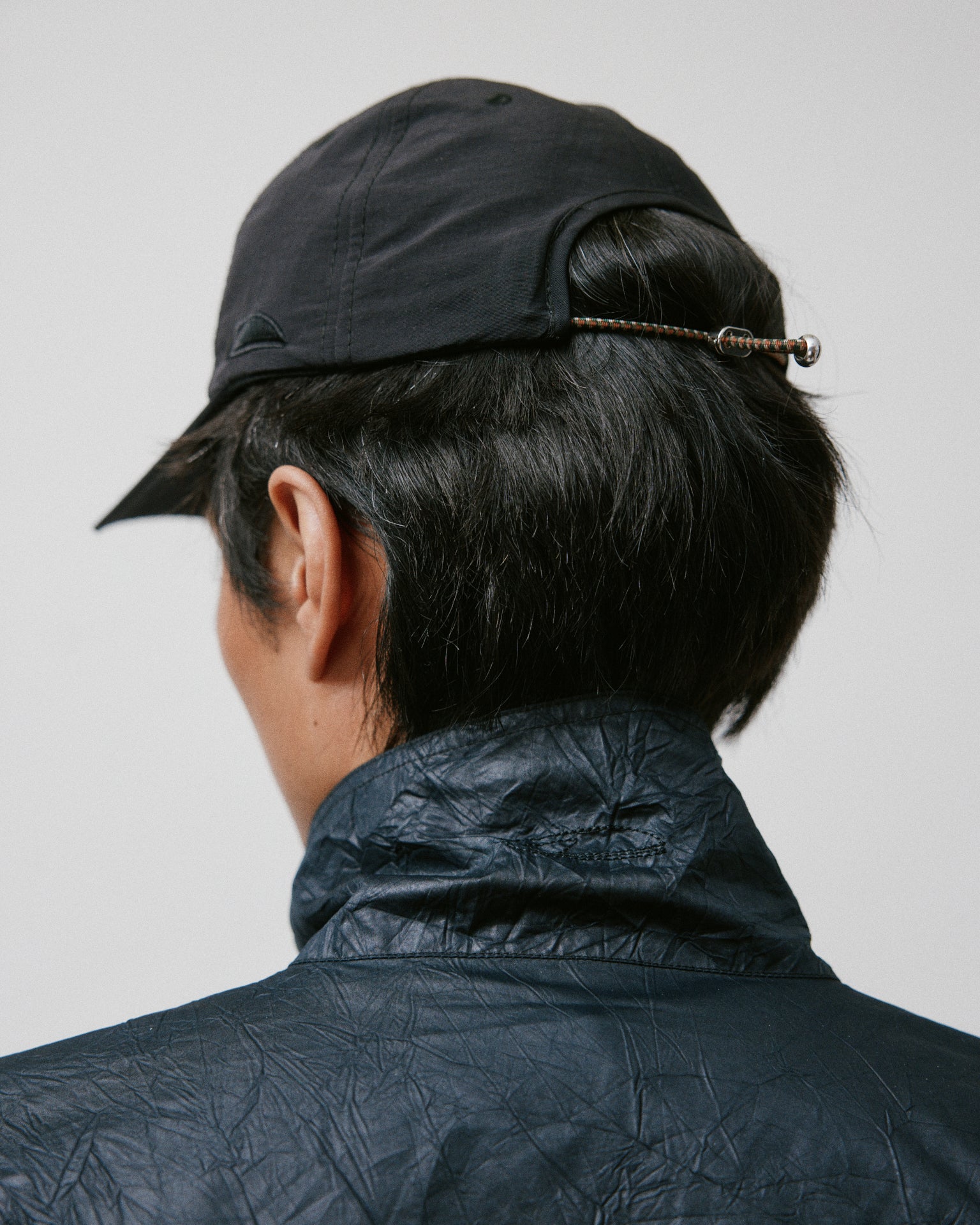 Horse Shoe 6 Panel Cap Black Nylon