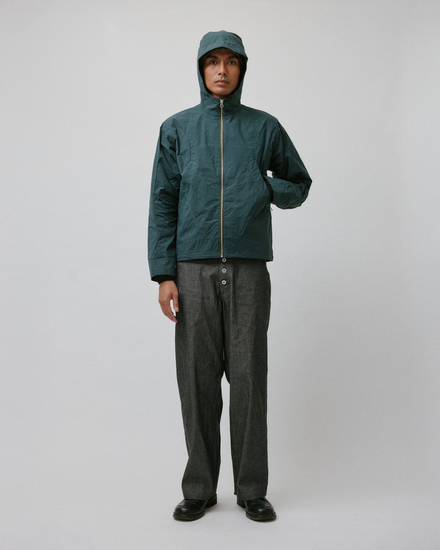 Coin Loop Pant Grid Denim