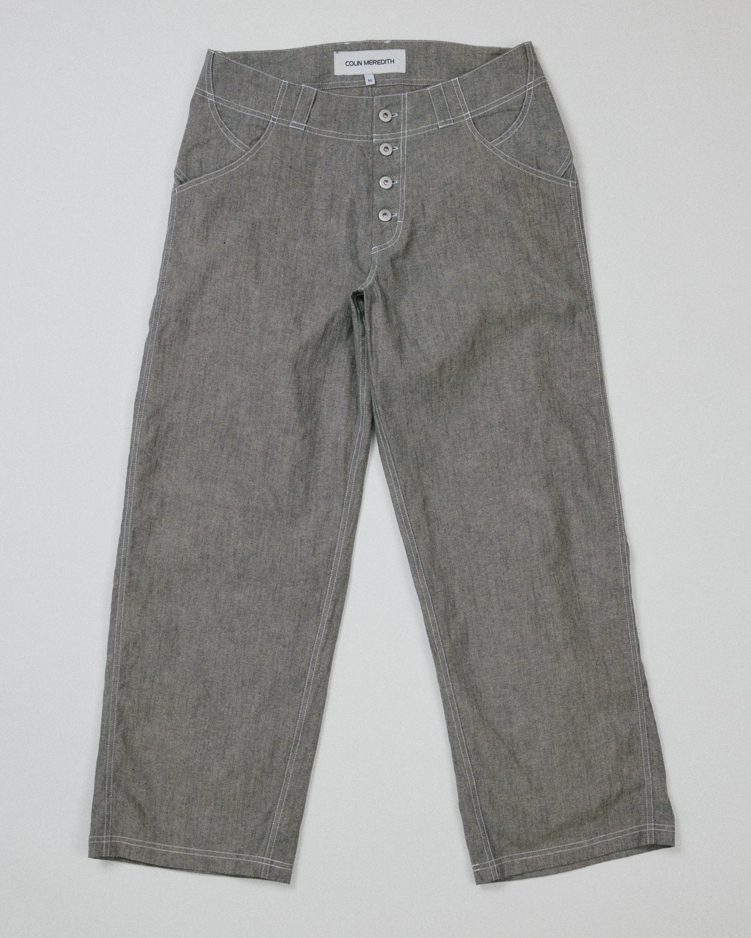 Coin Loop Pant Linen Denim