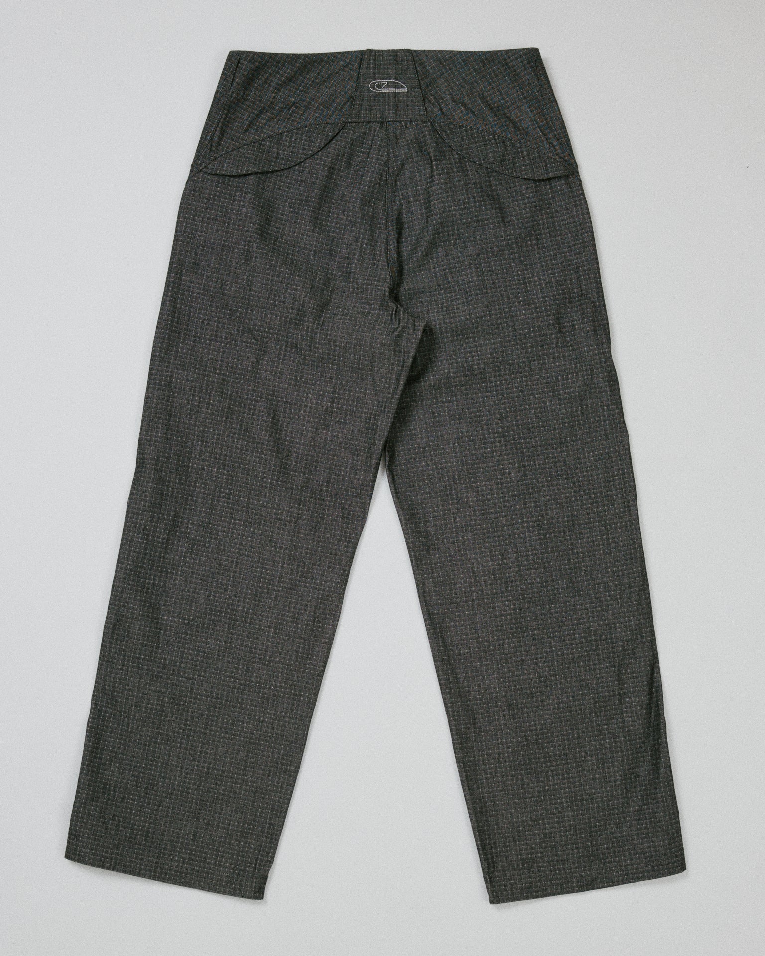 Coin Loop Pant Grid Denim