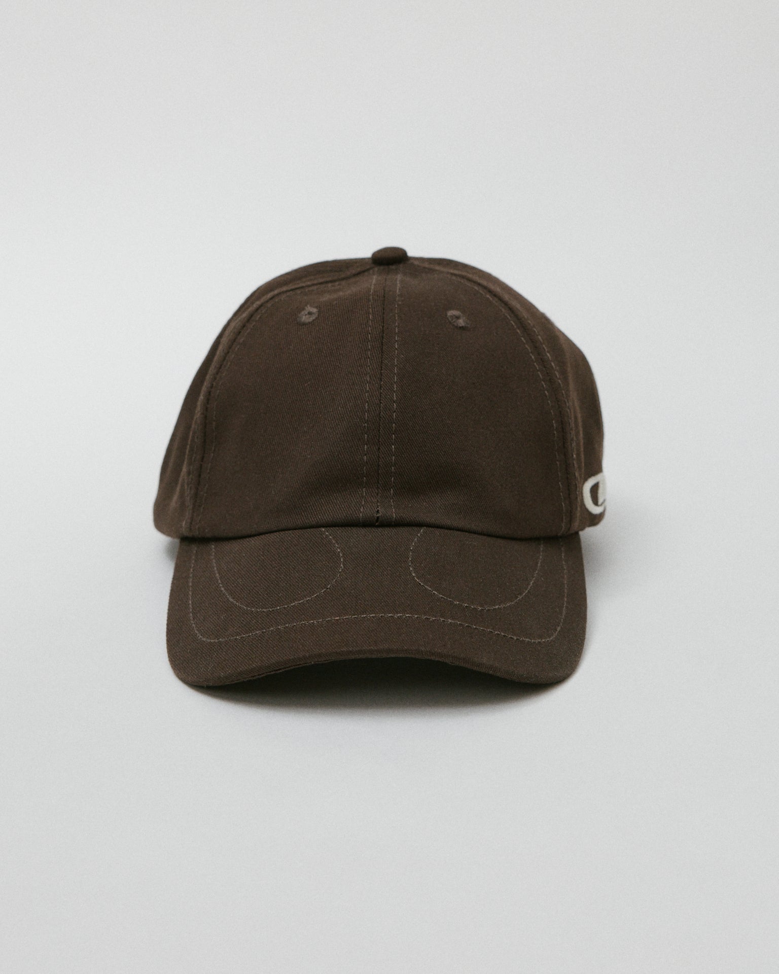 Horse Shoe 6 Panel Cap Brown Cotton