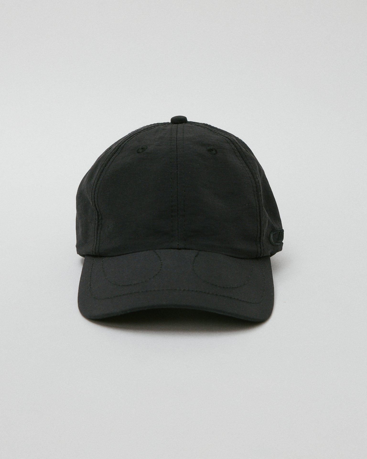 Horse Shoe 6 Panel Cap Black Nylon – Colin Meredith Studio