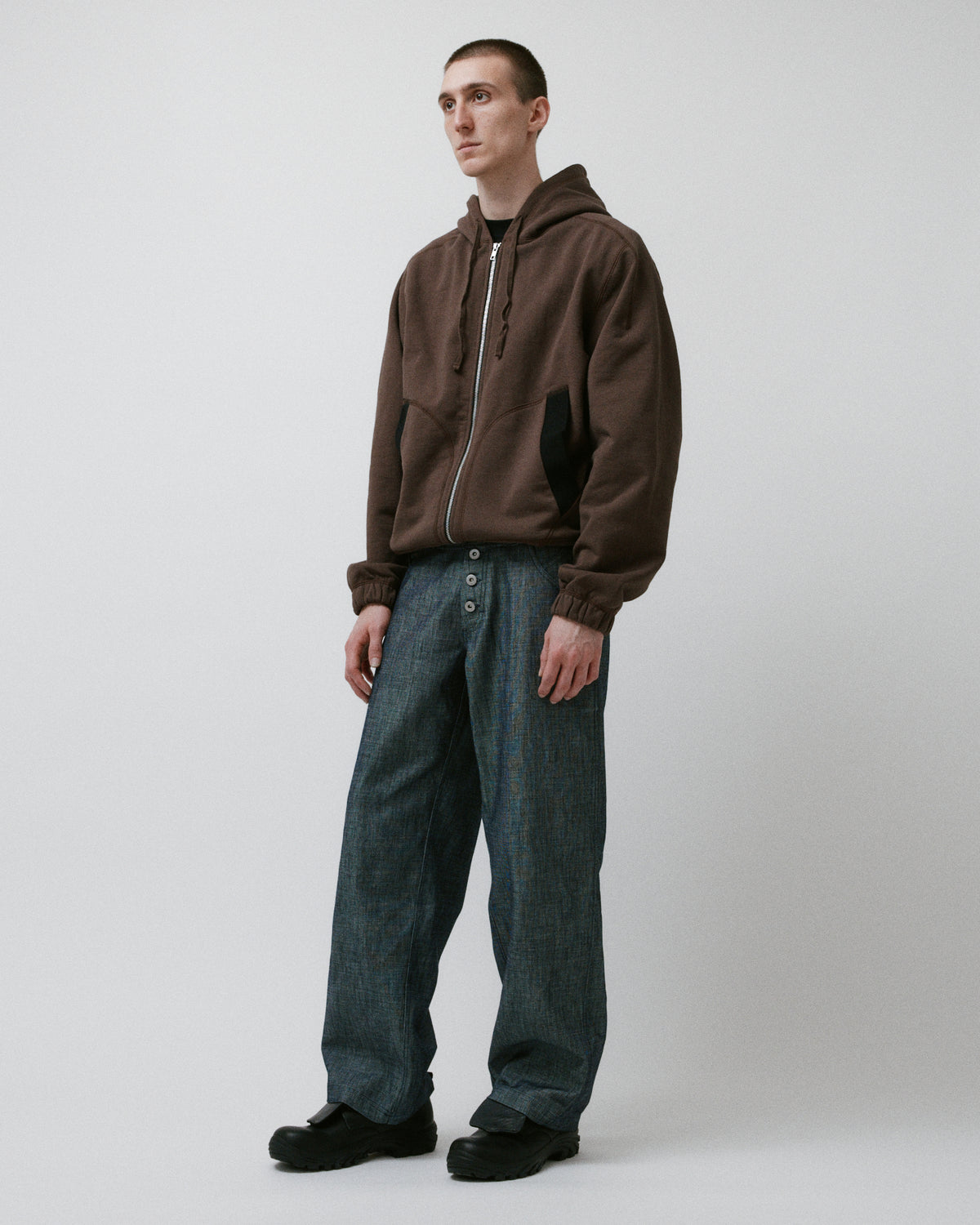 Knotted Hoody Brown