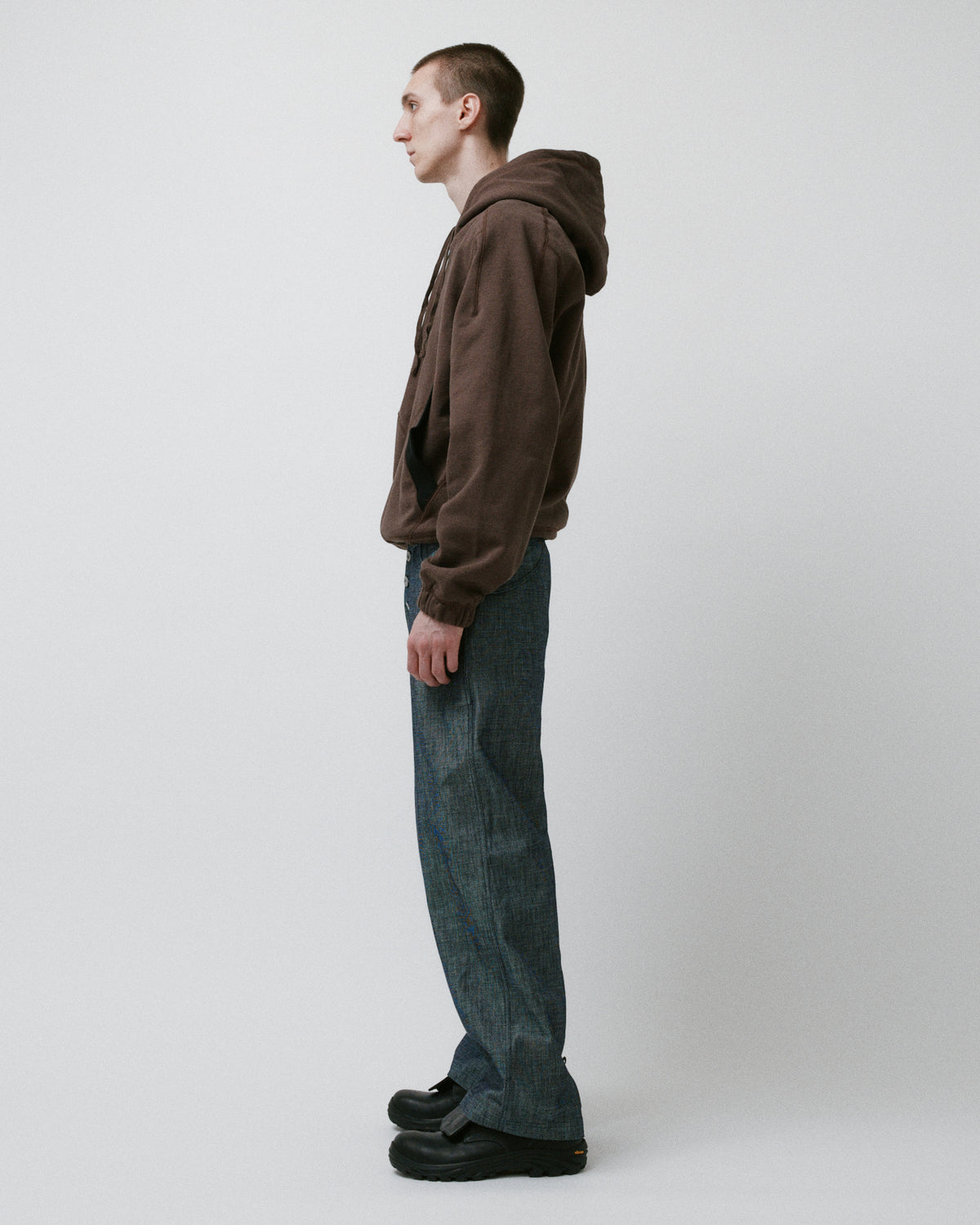 Knotted Hoody Brown