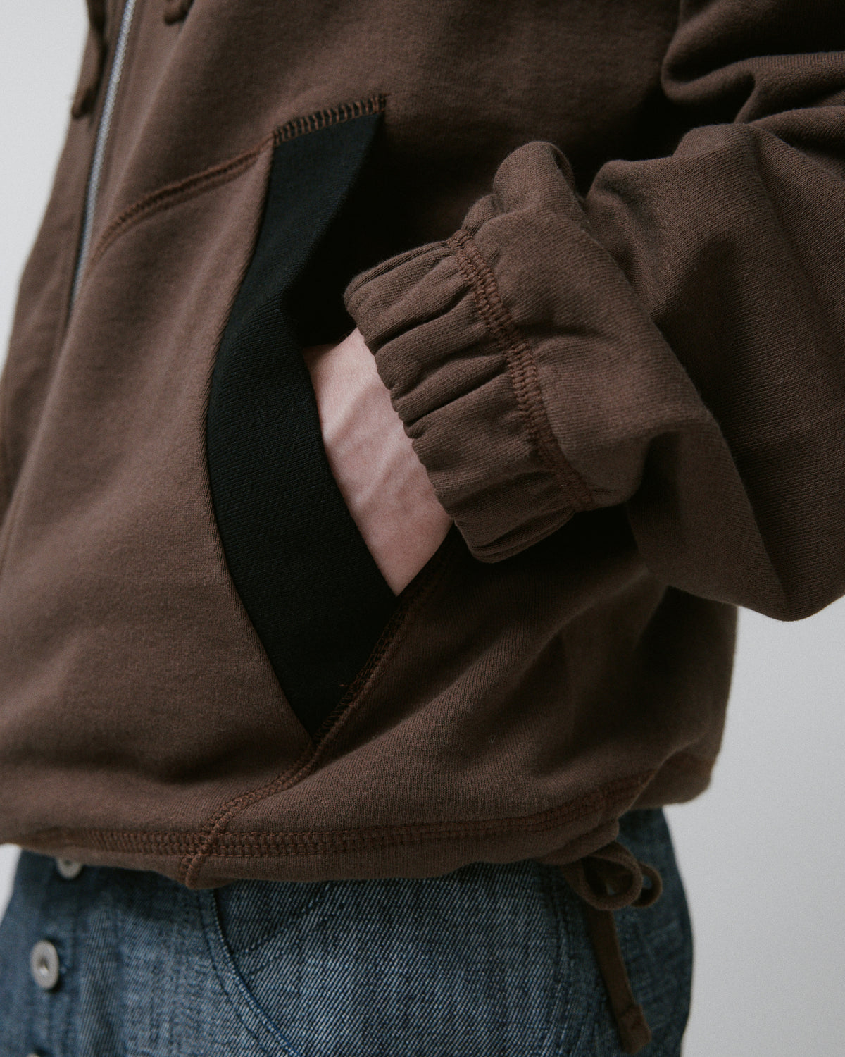 Knotted Hoody Brown