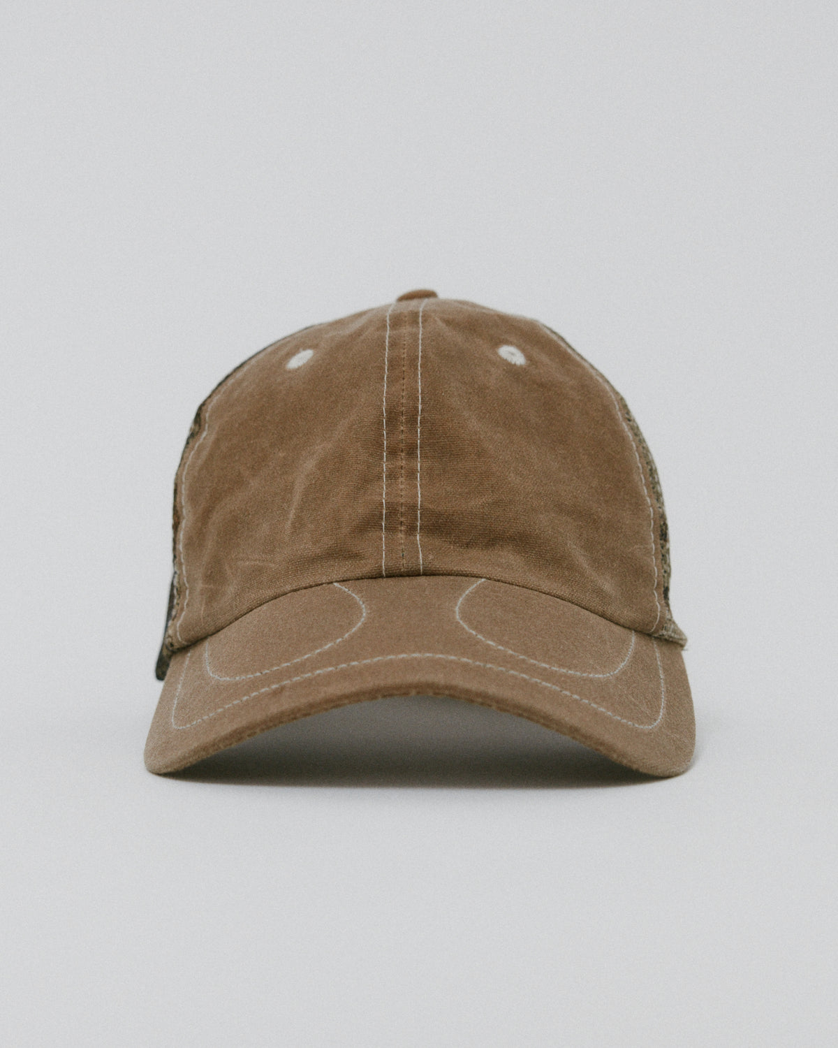 Horse Shoe Trucker Tan Camo Mesh