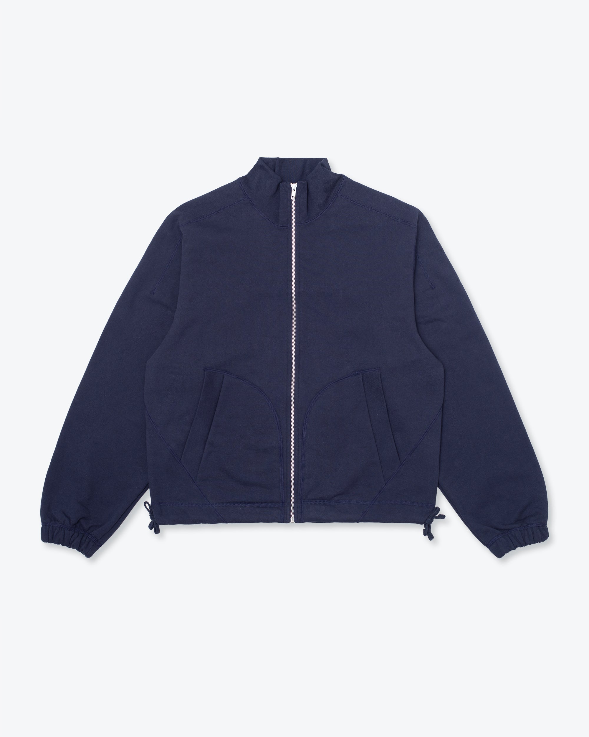 Knot Zip Sweater Navy