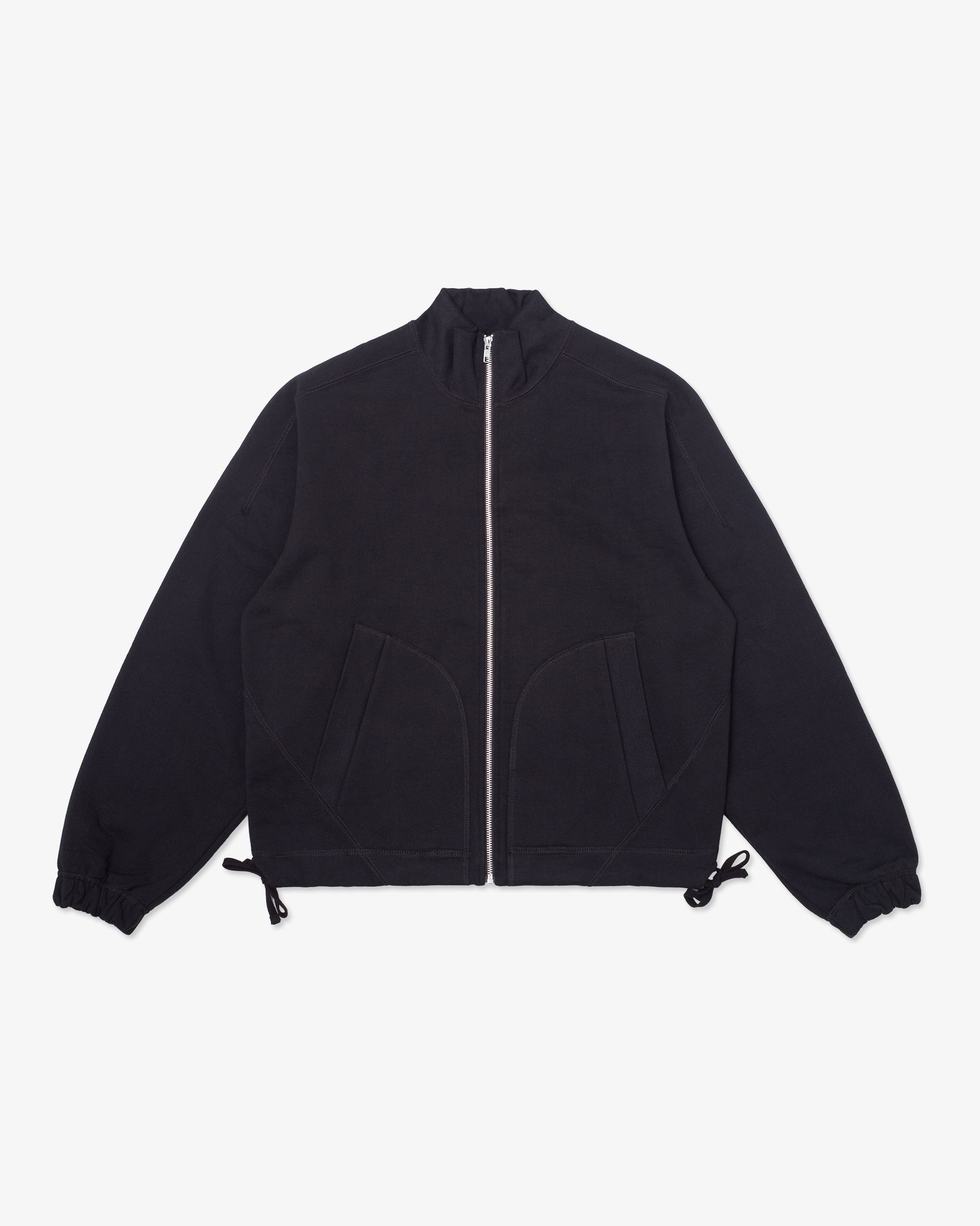 Knot Zip Sweater Black