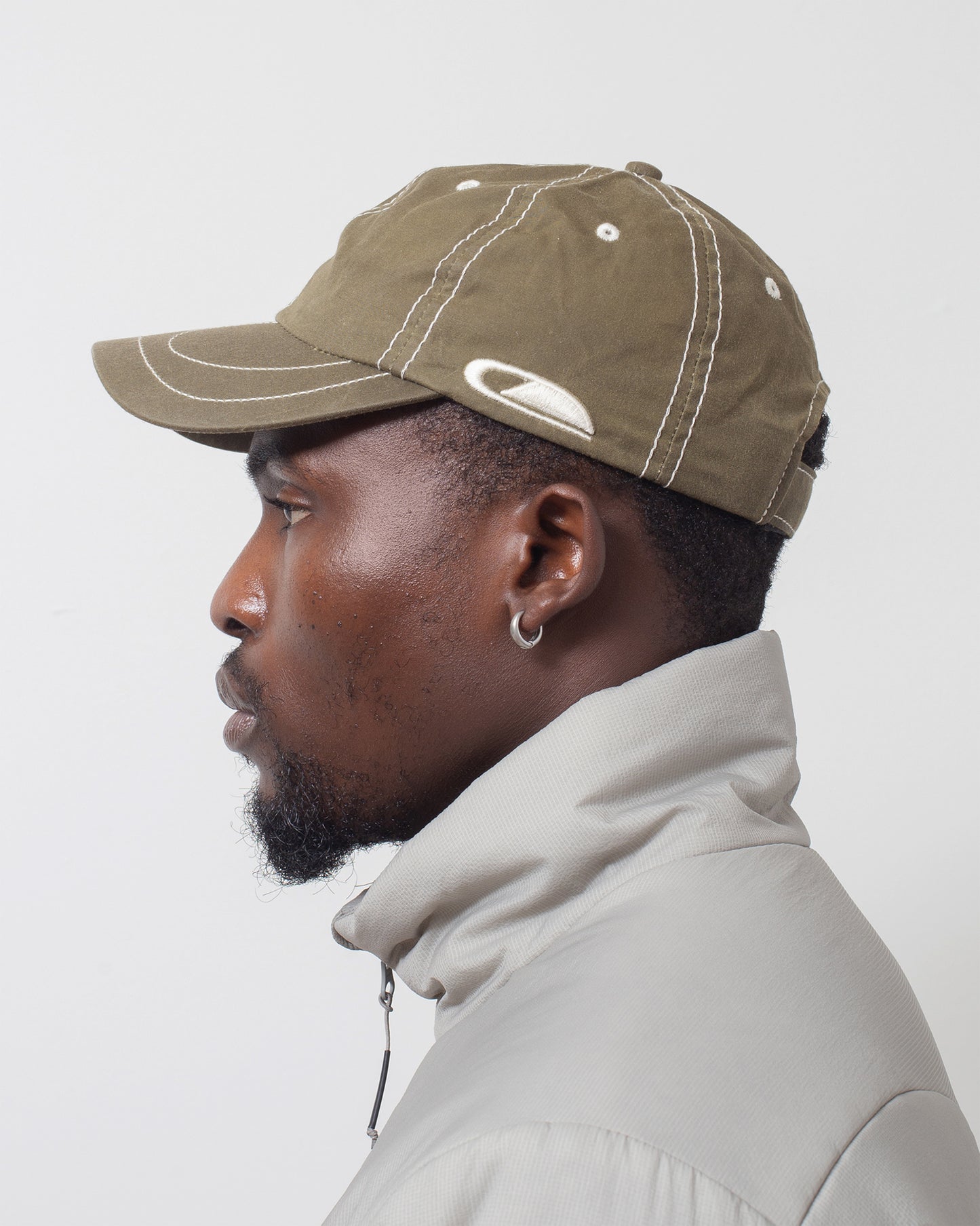 Horse Shoe 6 Panel Cap Wax Olive