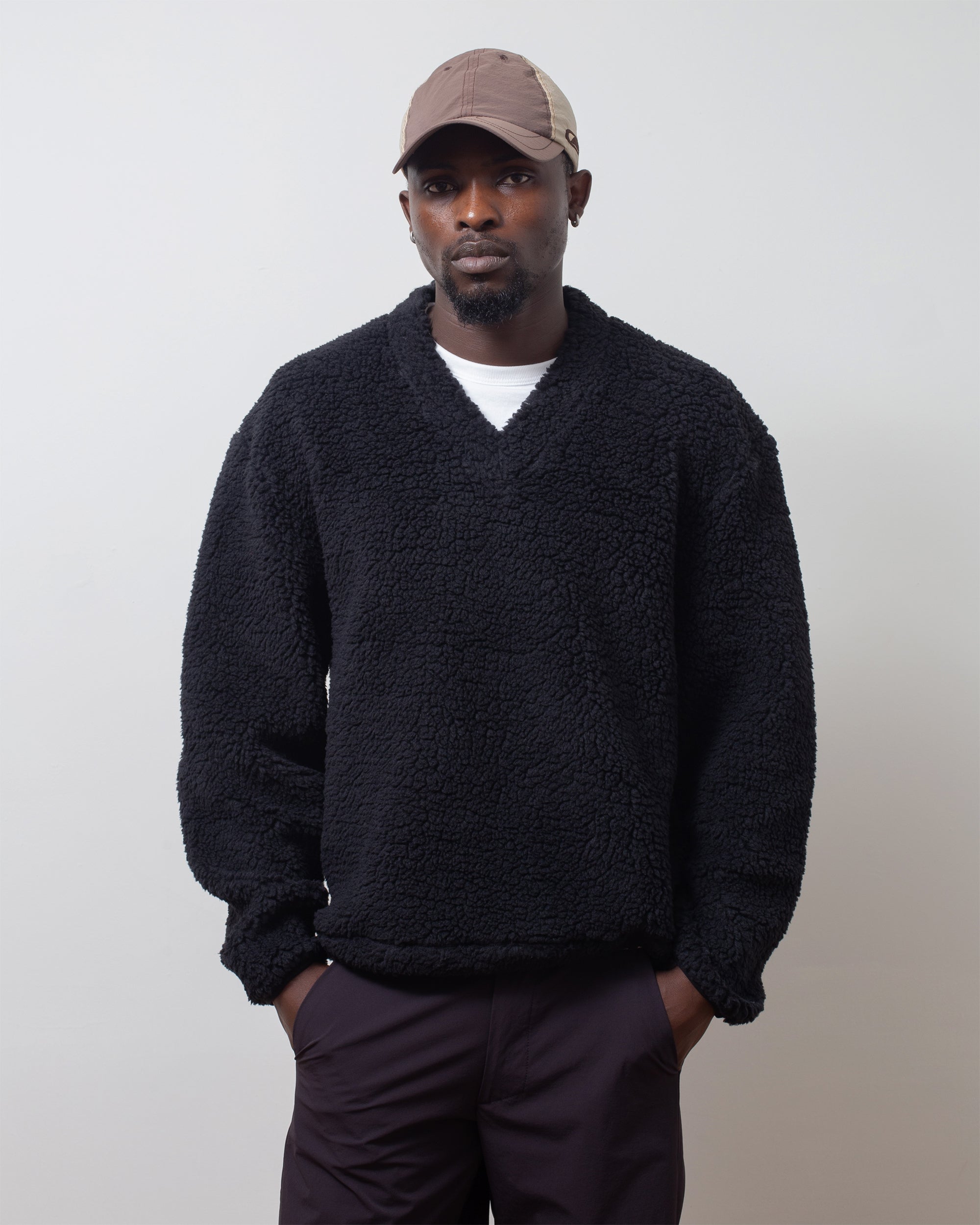V-Smock Fleece Black