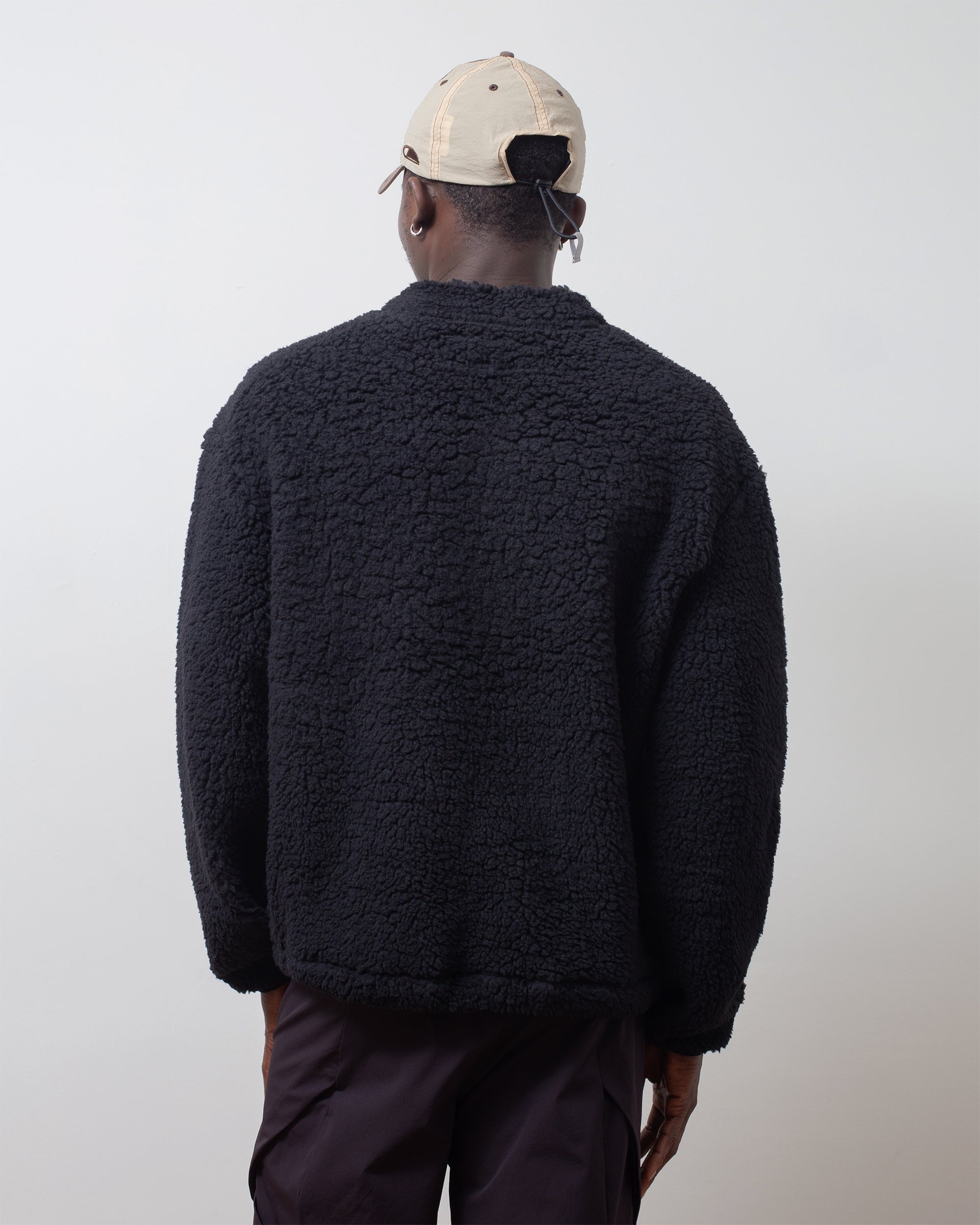 V-Smock Fleece Black
