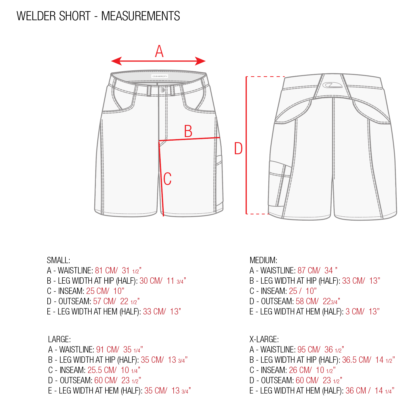 Welder Short Nylon Blend Black